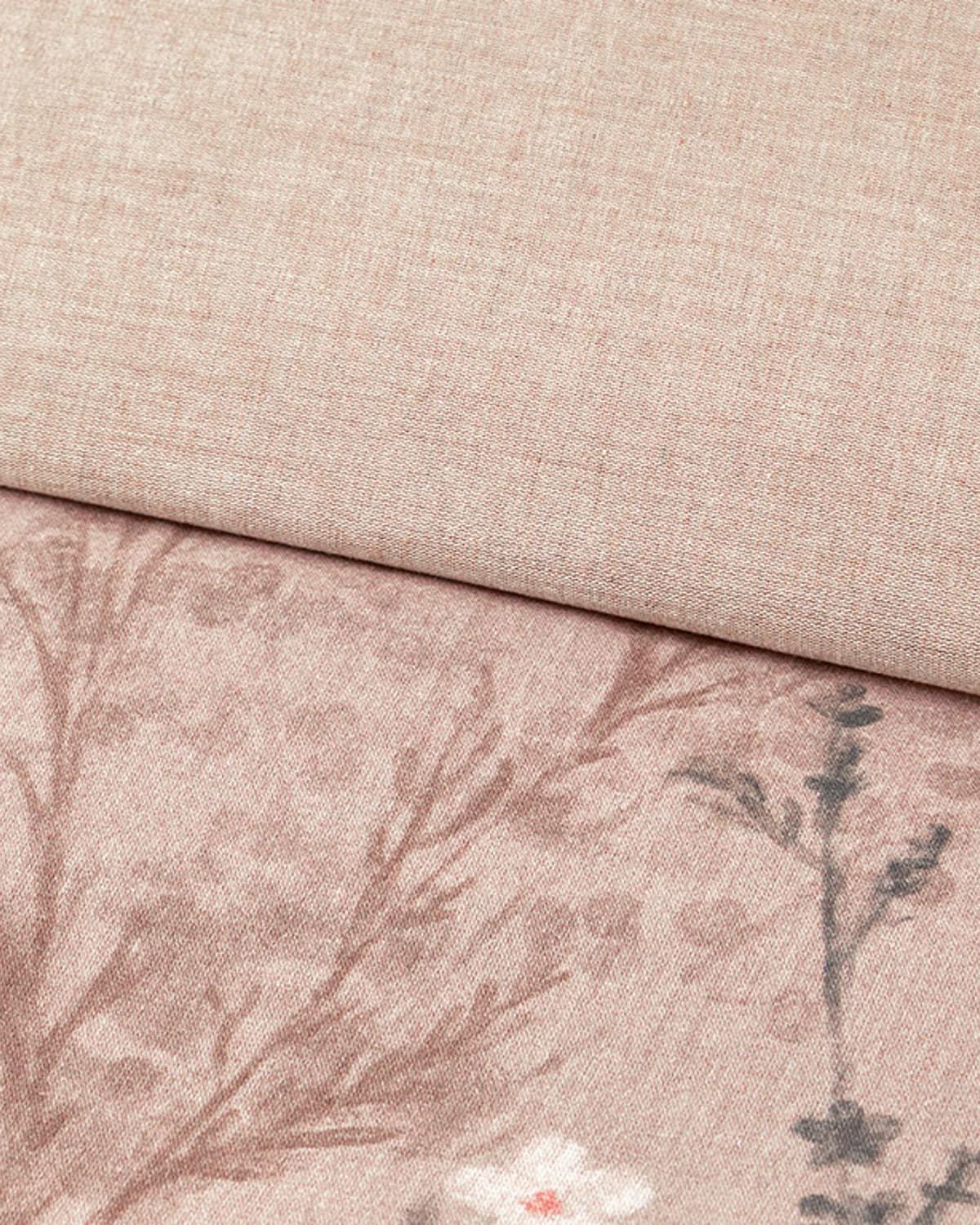 Sweet Spring Dijital Baskılı Soft Cotton Tek Kişilik Nevresim Takımı Gül Kurusu