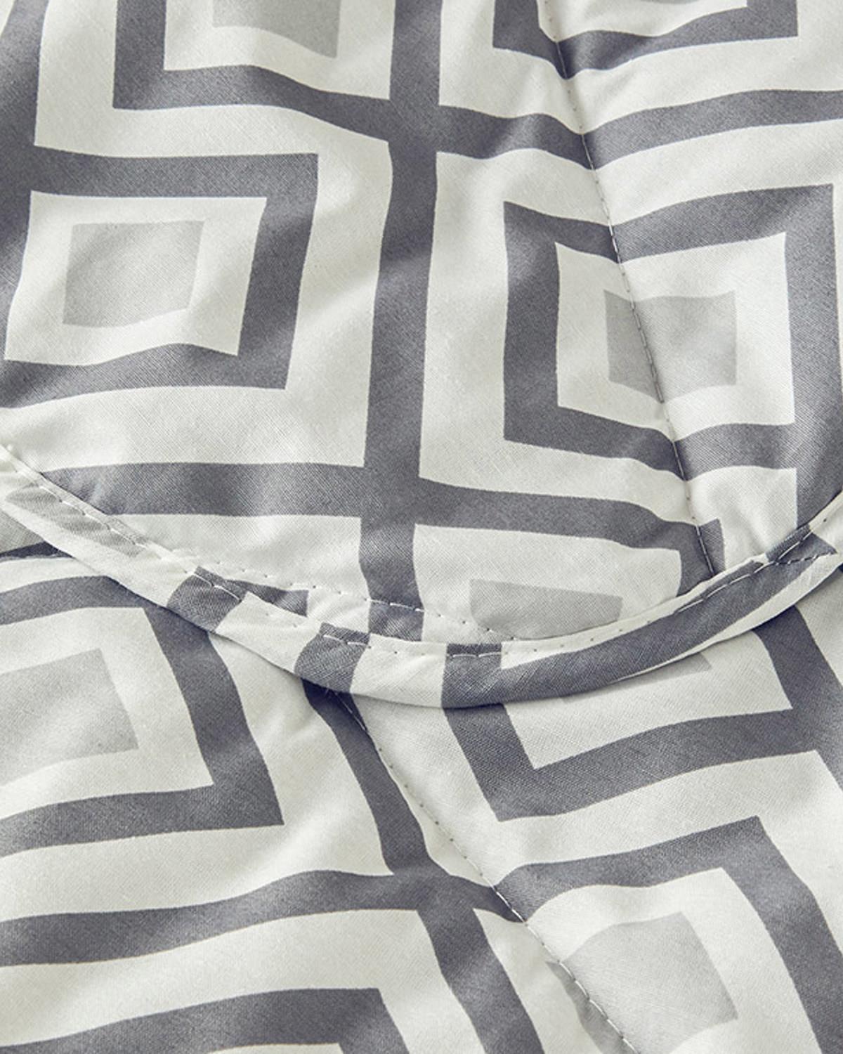 Tales Polycotton Çift Kişilik Yorgan Gri