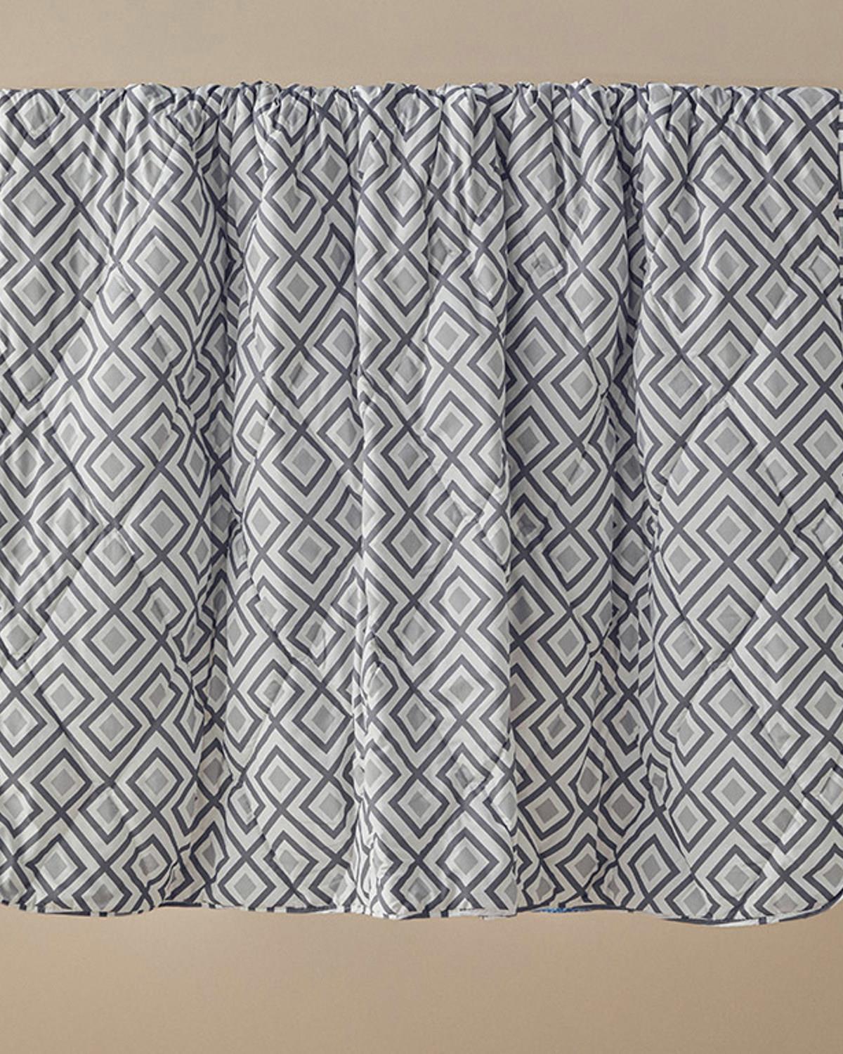 Tales Polycotton Çift Kişilik Yorgan Gri