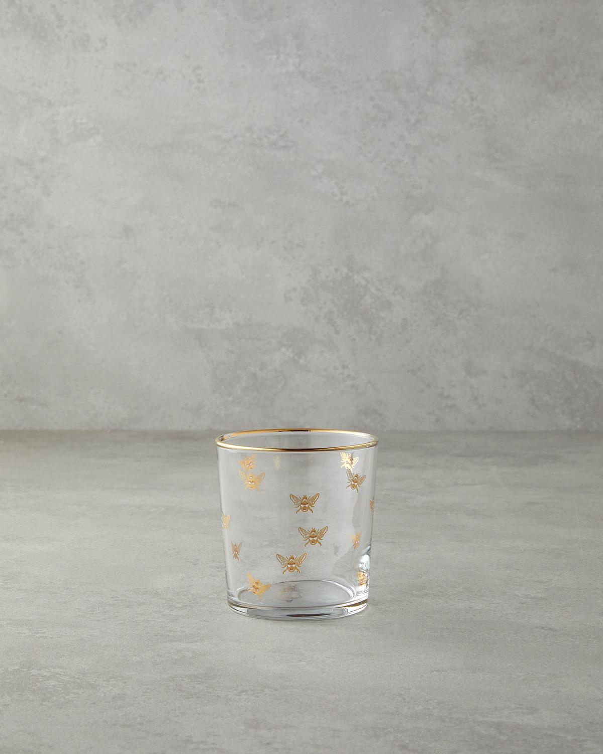 Talisman Bee Cam 2'li Bardak 380 ml Gold