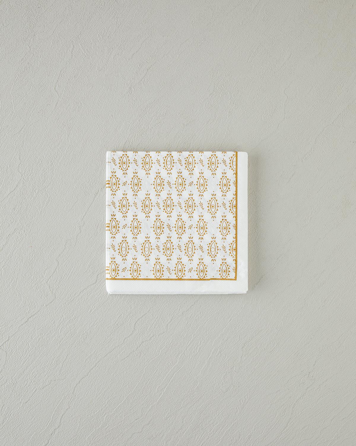 Talisman Eyes Kağıt 20'li Kağıt Peçete 33x33 cm Gold