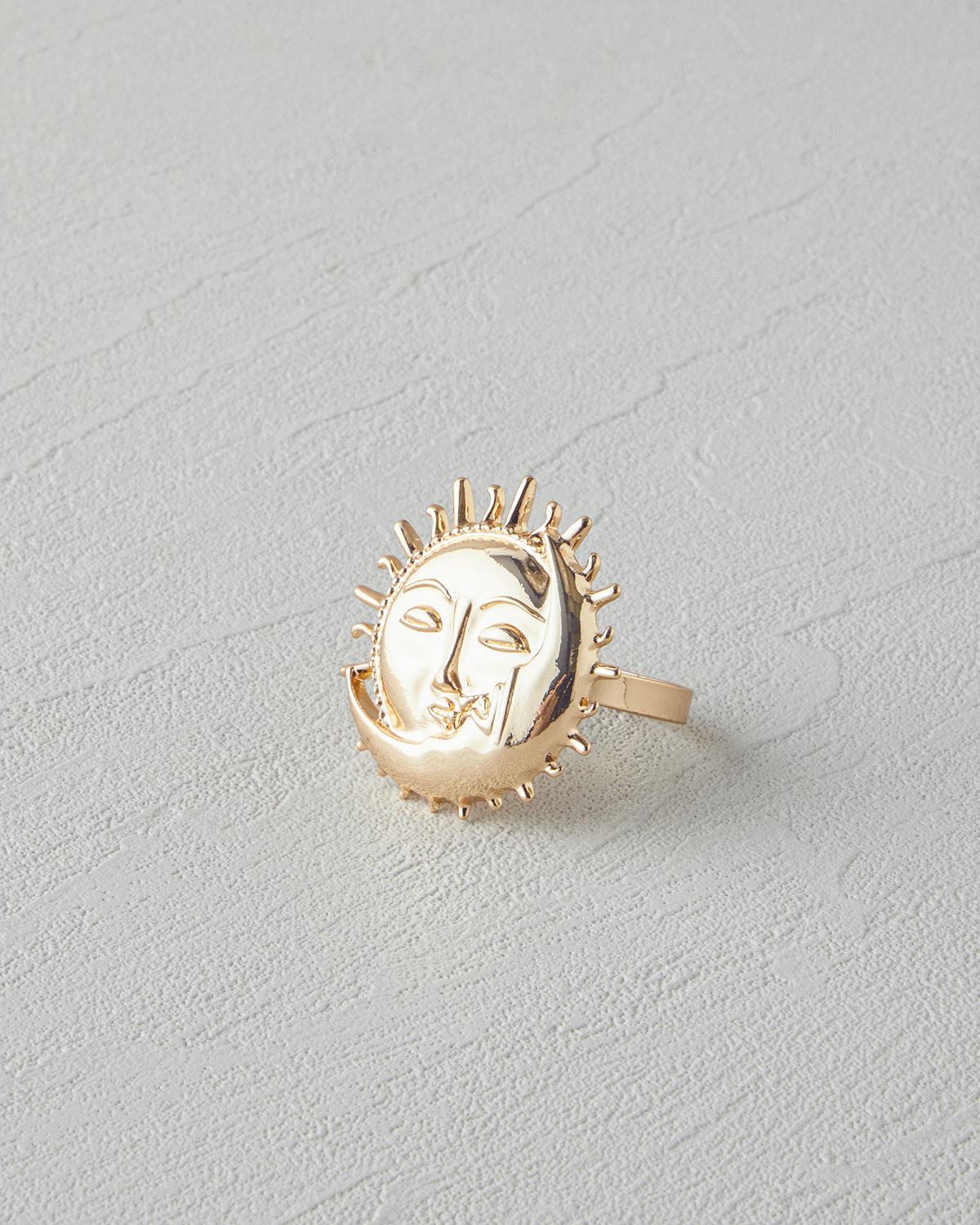 Talisman Moon Metal 4'lü Peçete Halkası 5x4 cm Gold