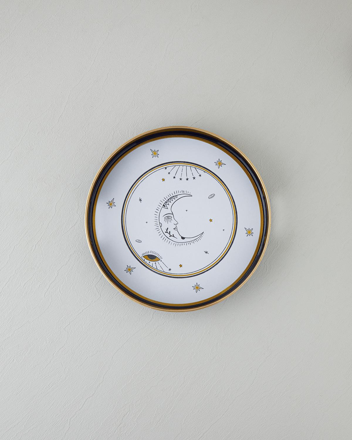 Talisman Moon PP Tepsi 33 cm Siyah-Gold