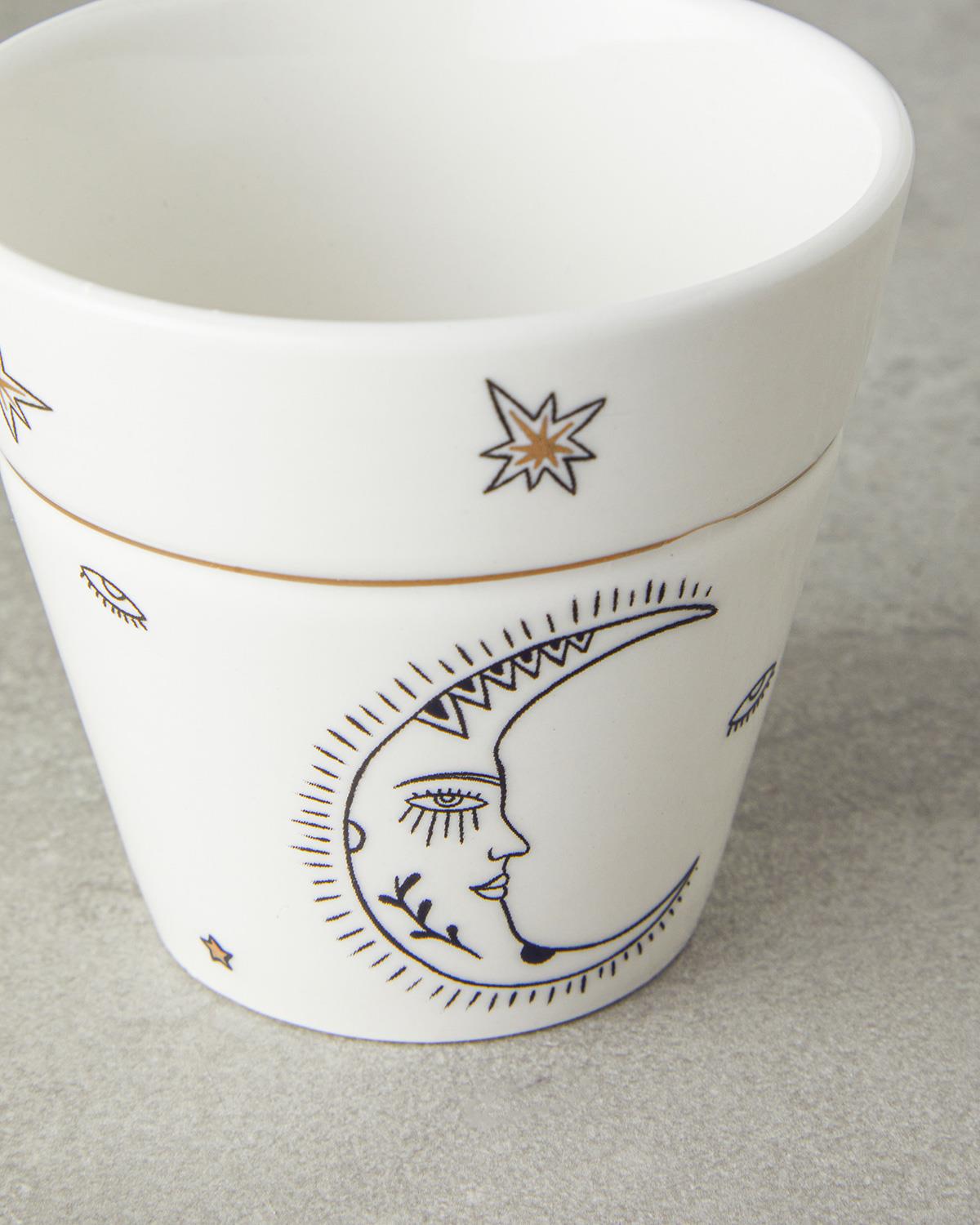Talisman Sky New Bone China Bardak 230 ml Beyaz-Gold
