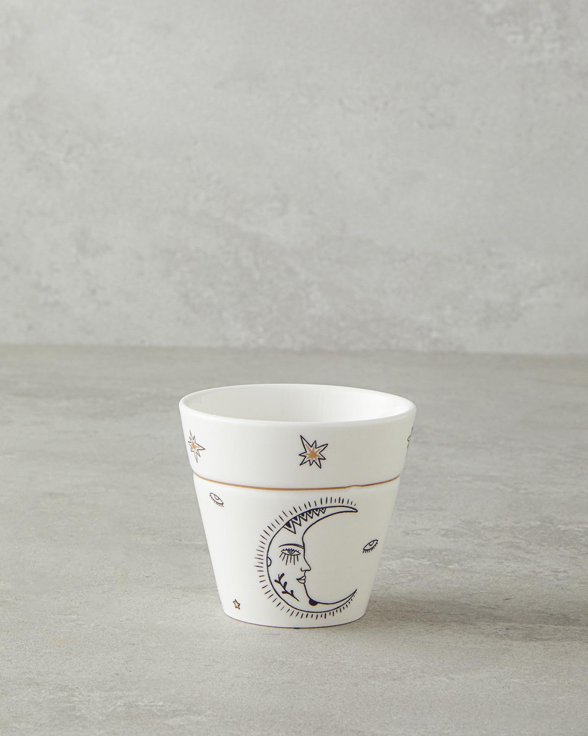 Talisman Sky New Bone China Bardak 230 ml Beyaz-Gold