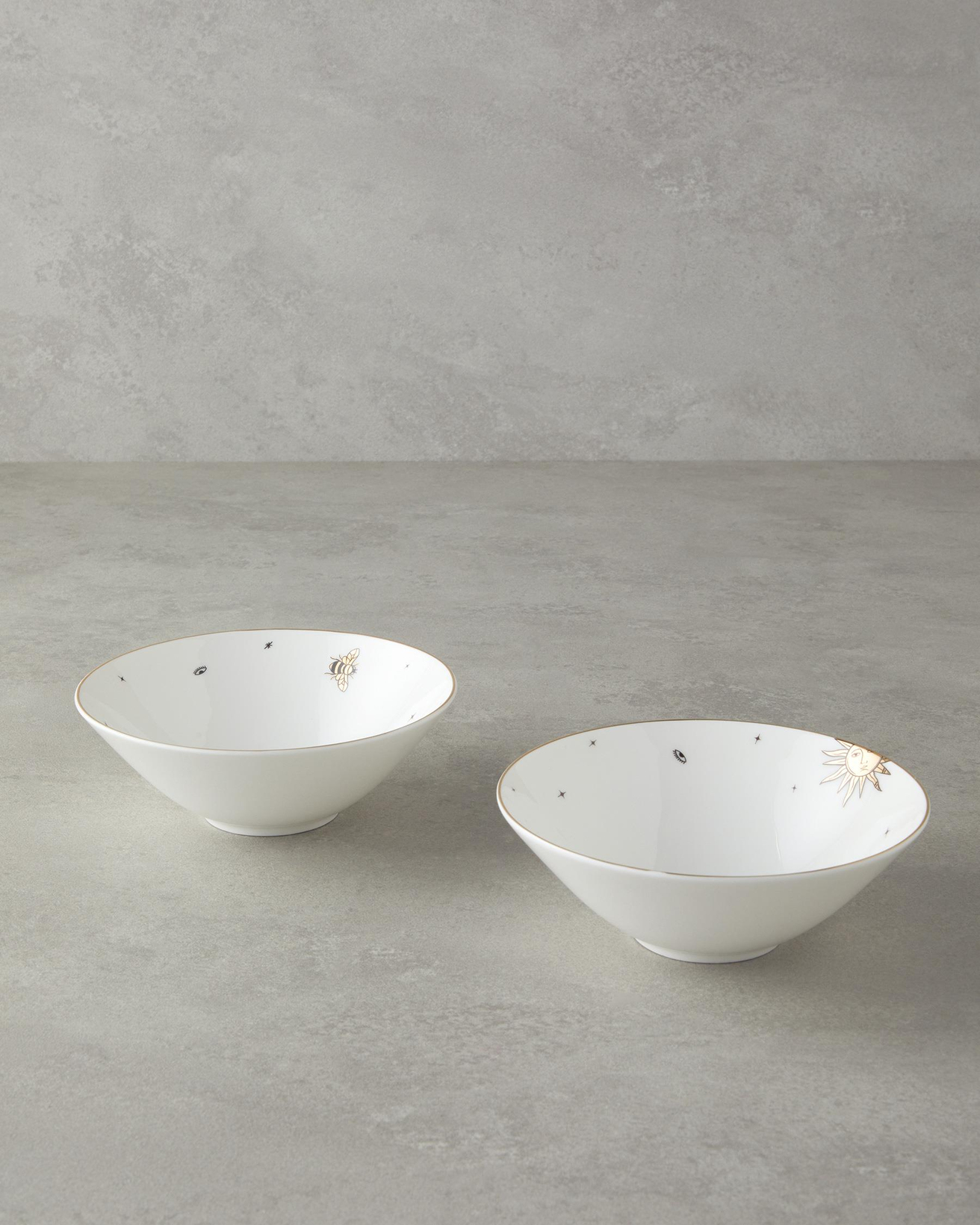 Talisman Sun Bone China Kase 15 cm Siyah-Gold