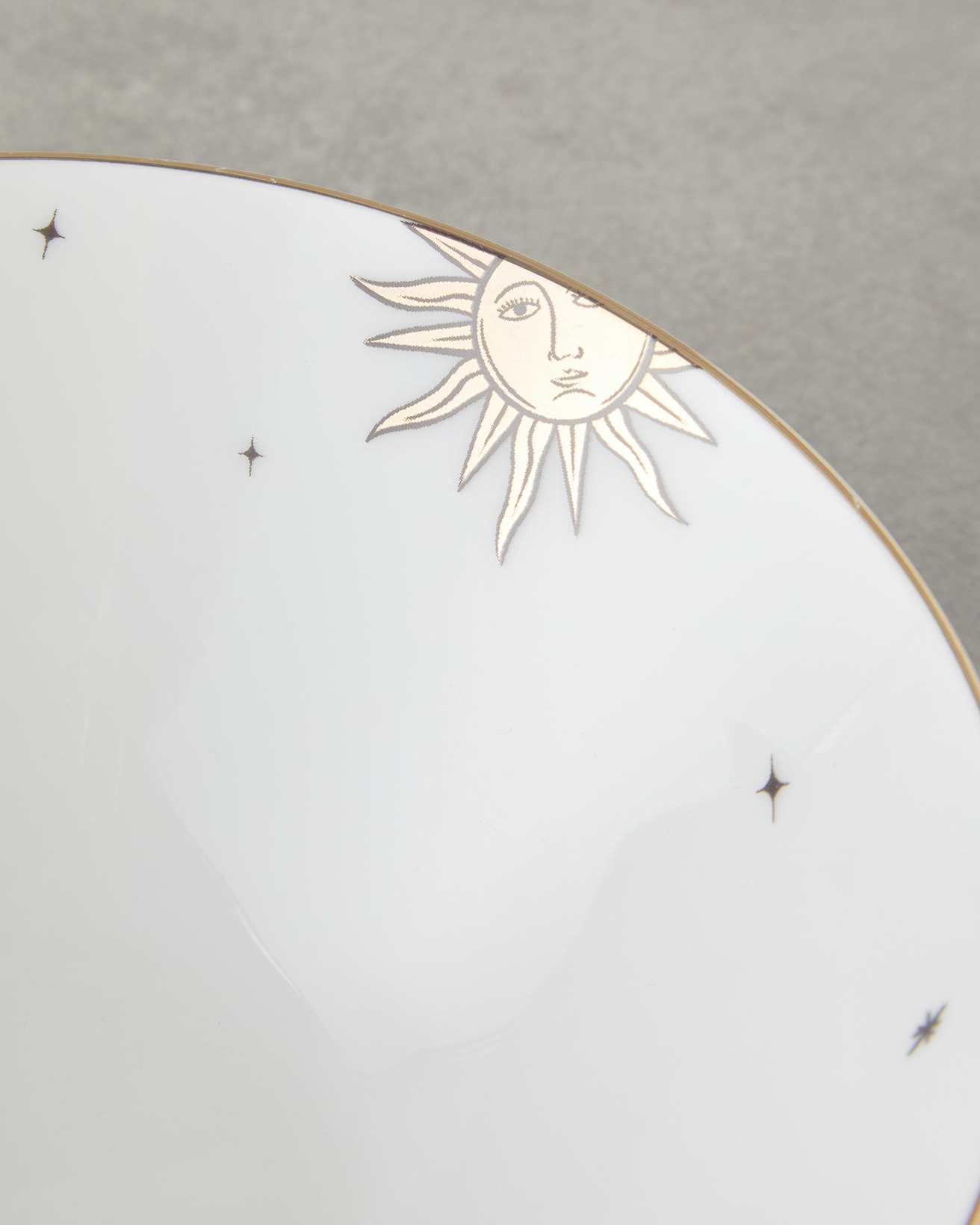 Talisman Sun Bone China Kase 15 cm Siyah-Gold