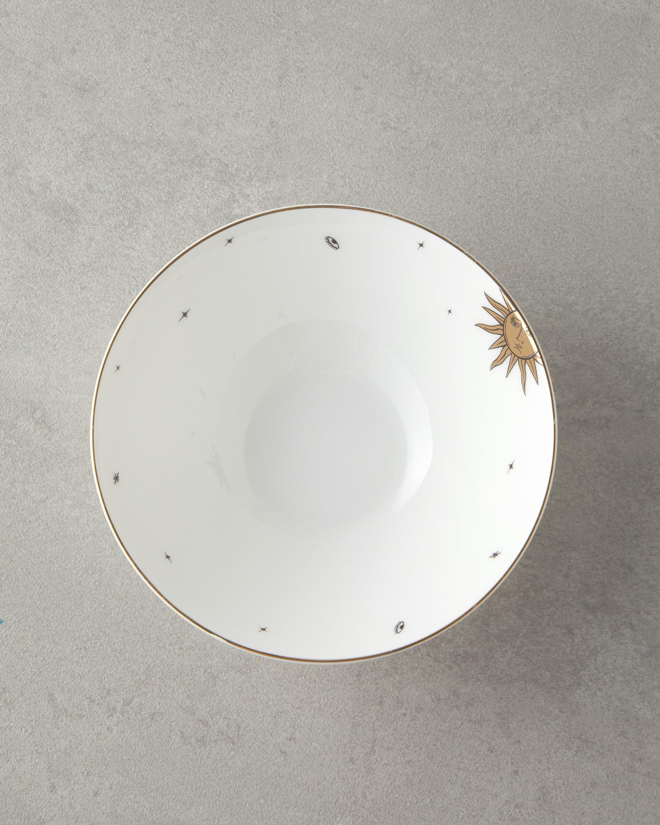 Talisman Sun Bone China Kase 15 cm Siyah-Gold