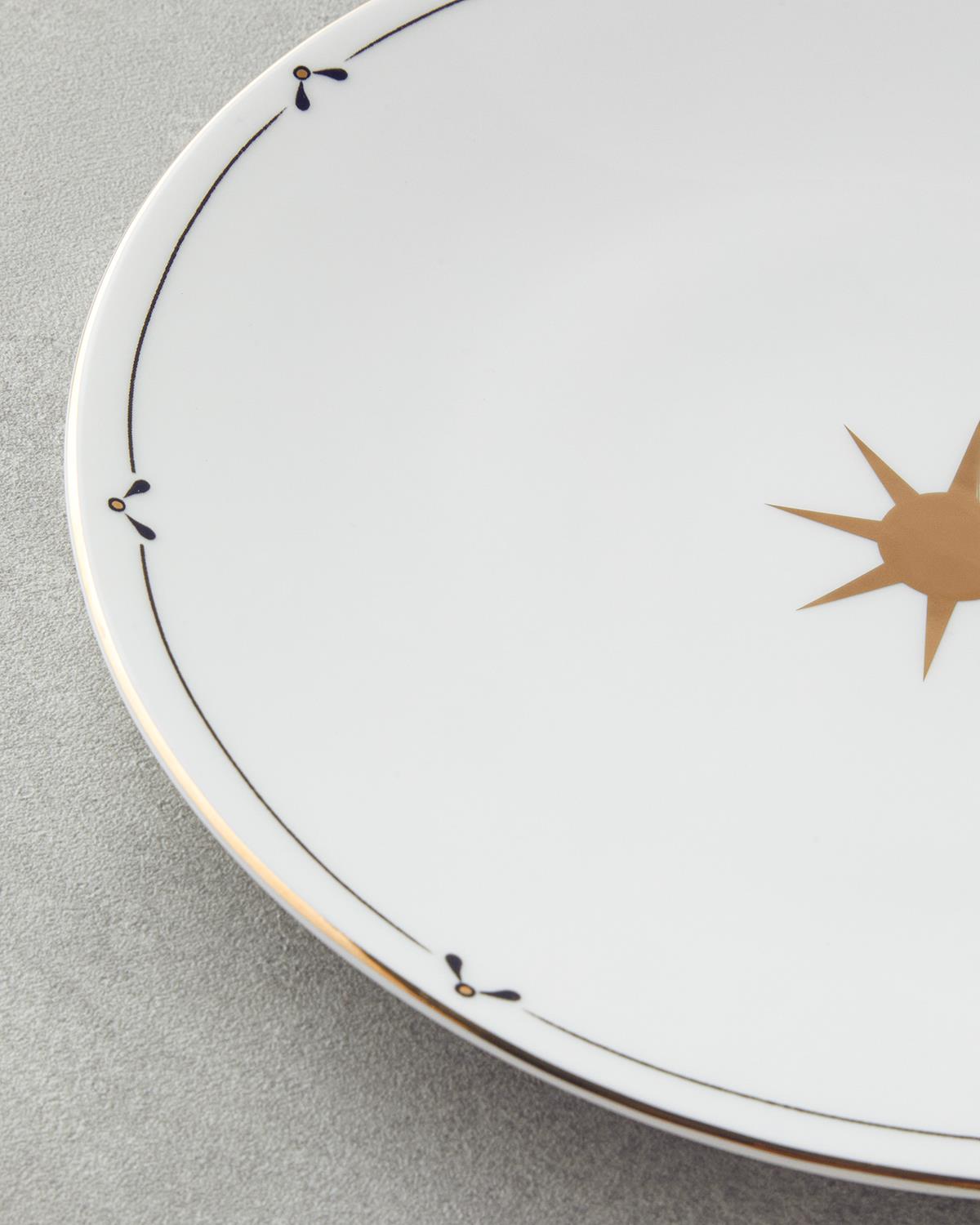 Talisman Sun Bone China Servis Tabağı 27 cm Siyah-Gold