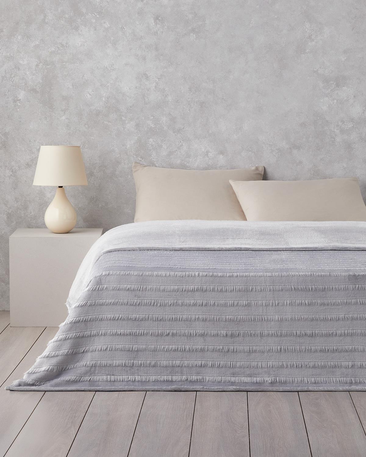 Tassel Dream Supersoft Tek Kişilik Battaniye 150x200 cm Gri