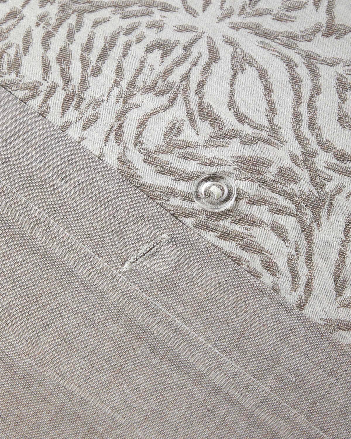 Terra Soul Jakarlı Çift Kişilik Nevresim Takımı 200x220 cm Bej