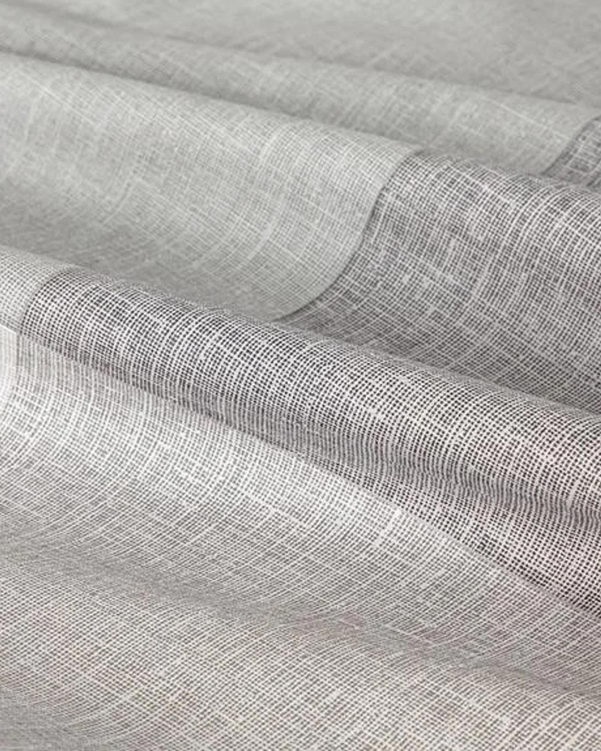 Textured Plaid Pamuklu Super King Nevresim Seti 260x220 cm Gri