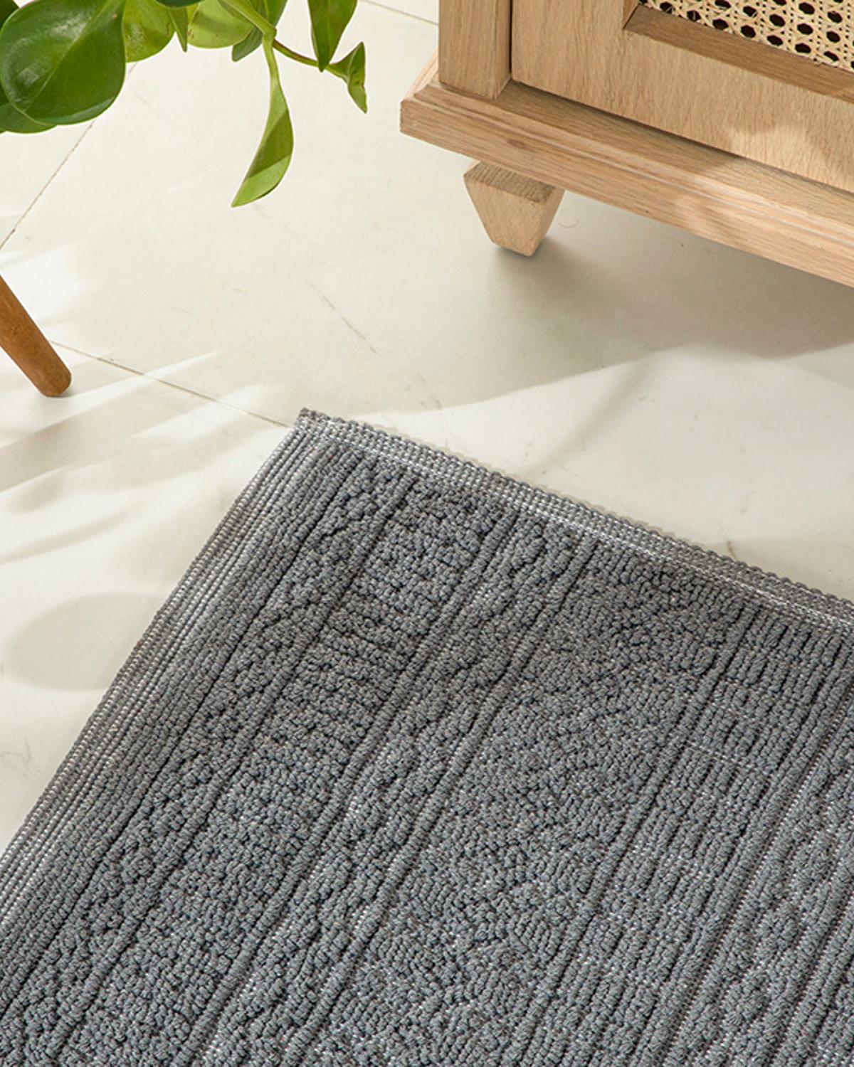 Thore Pamuklu Kilim Gri