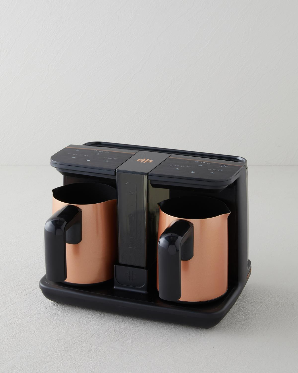 TKM 6020 Su Hazneli Çift Hazneli Türk Kahvesi Makinesi Siyah-Bakır