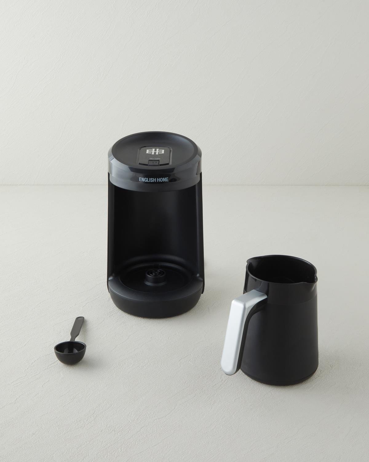 TKM 6030 Plastik Cezve Çift Taşım Türk Kahvesi Makinesi Siyah-Krom