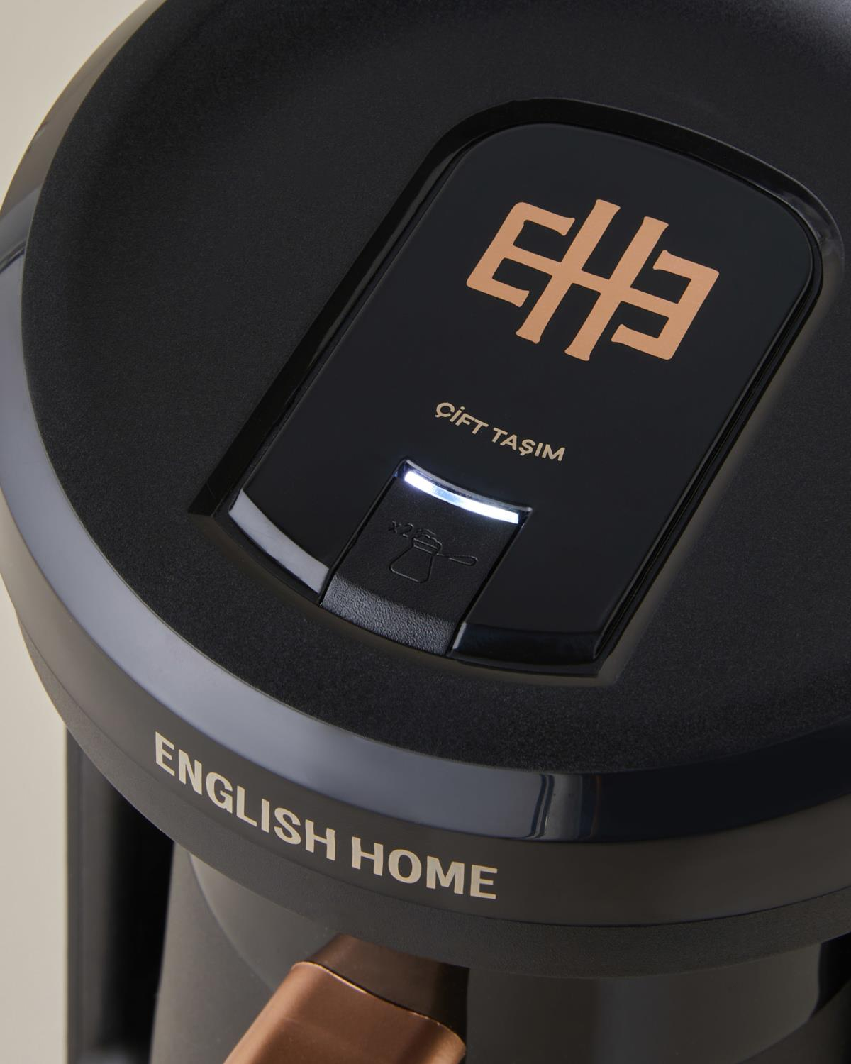 TKM 6030 Plastik Cezve Çift Taşım Türk Kahvesi Makinesi Siyah-Bakır