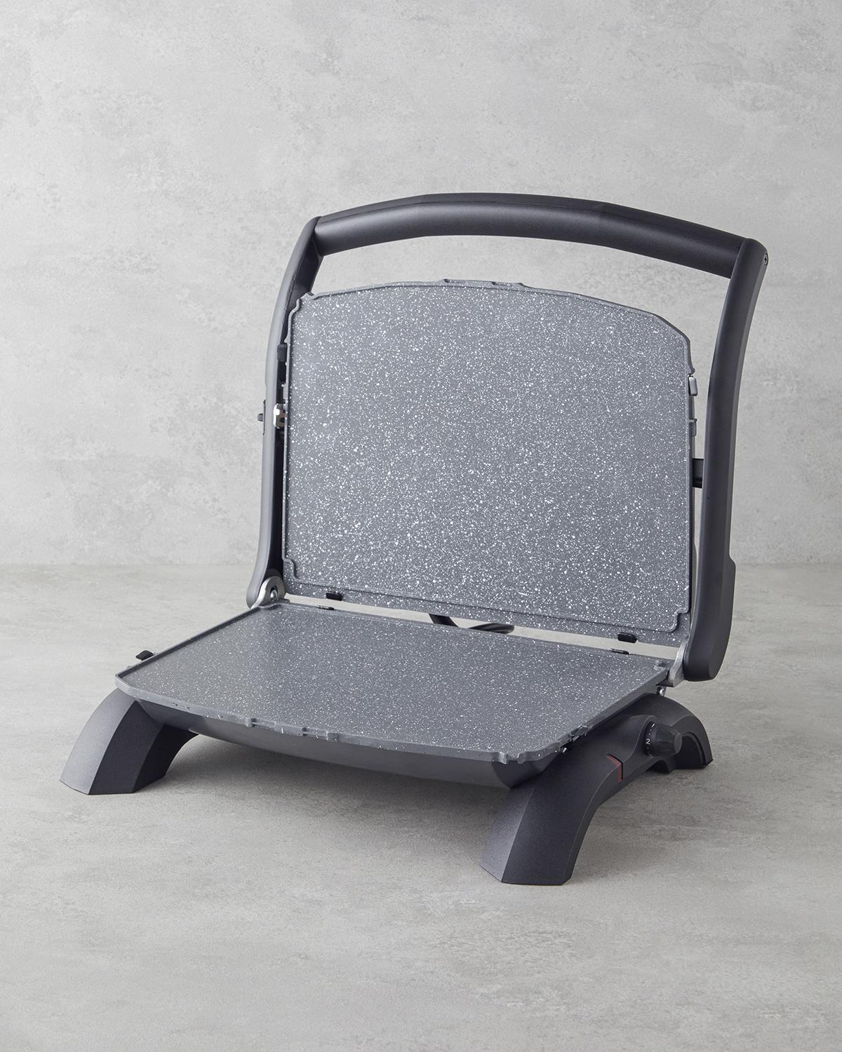 TMK 5040 Teflon Çıkarılabilir Plakalı Tost Makinesi 1800W Siyah-Krom