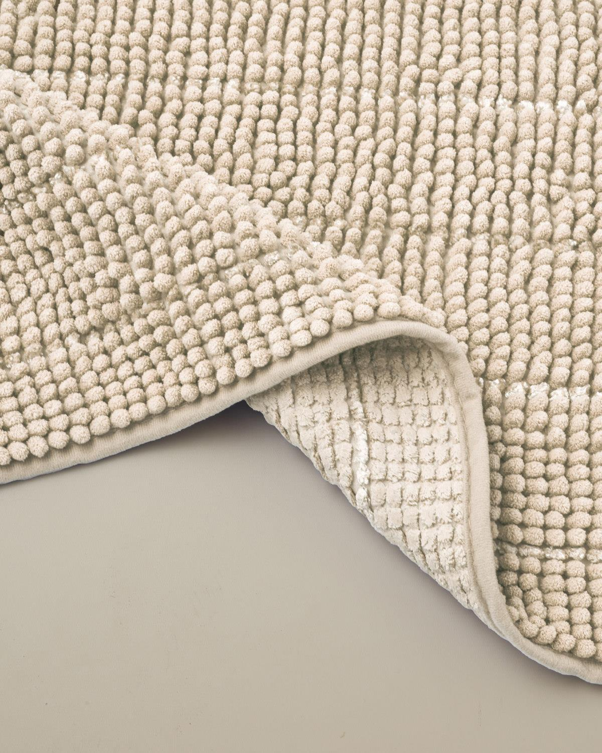 Trendy Kaydırmaz Taban Banyo Paspası 50x80 cm Bej