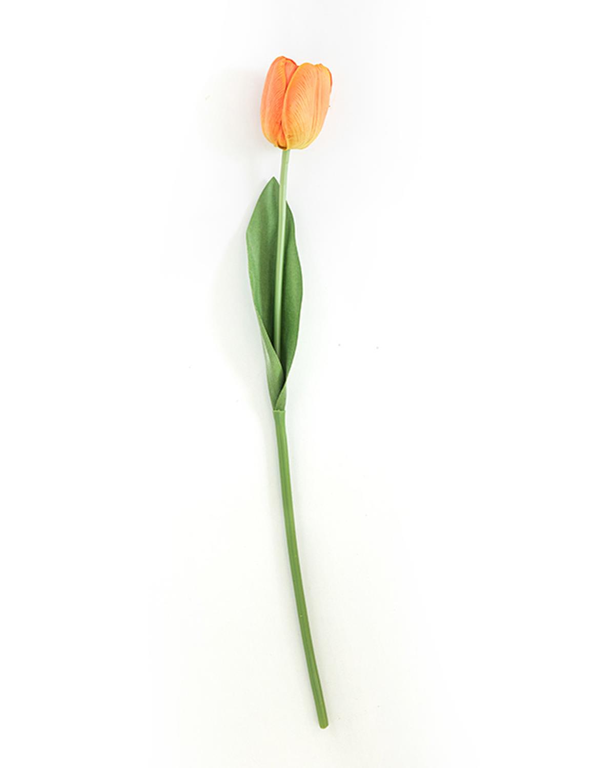 Tulip Garden Tek Dal Yapay Çiçek Turuncu