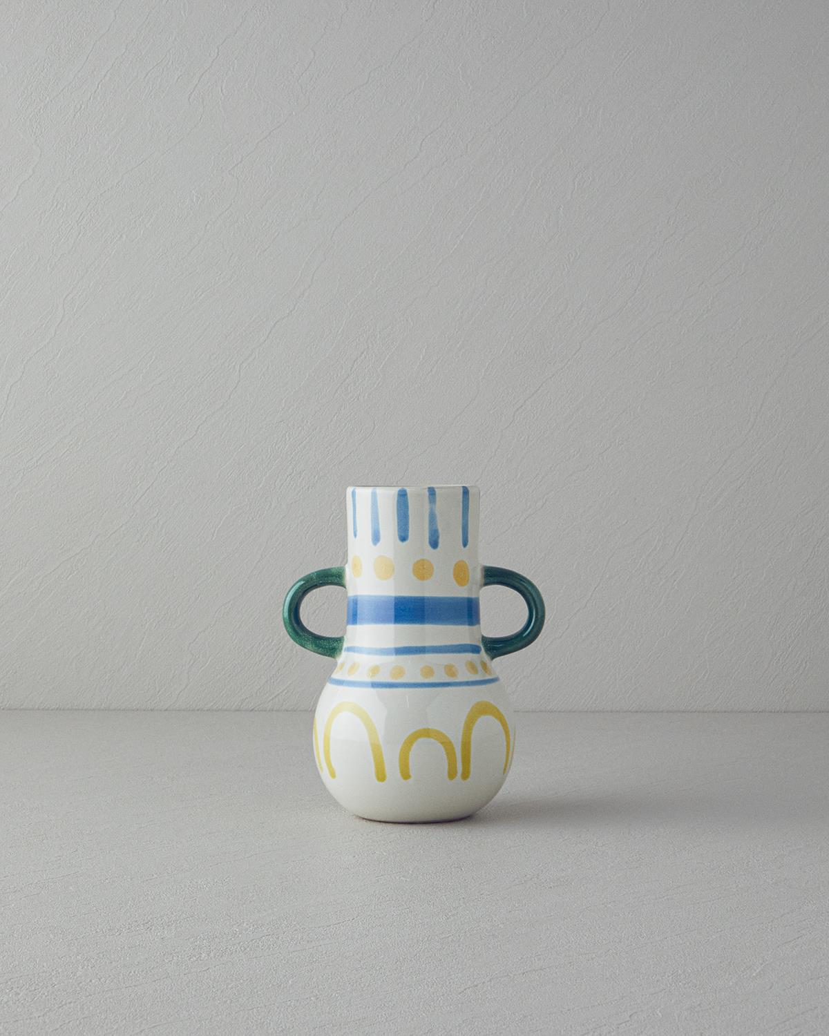 Valencia Stoneware Vazo Multicolor