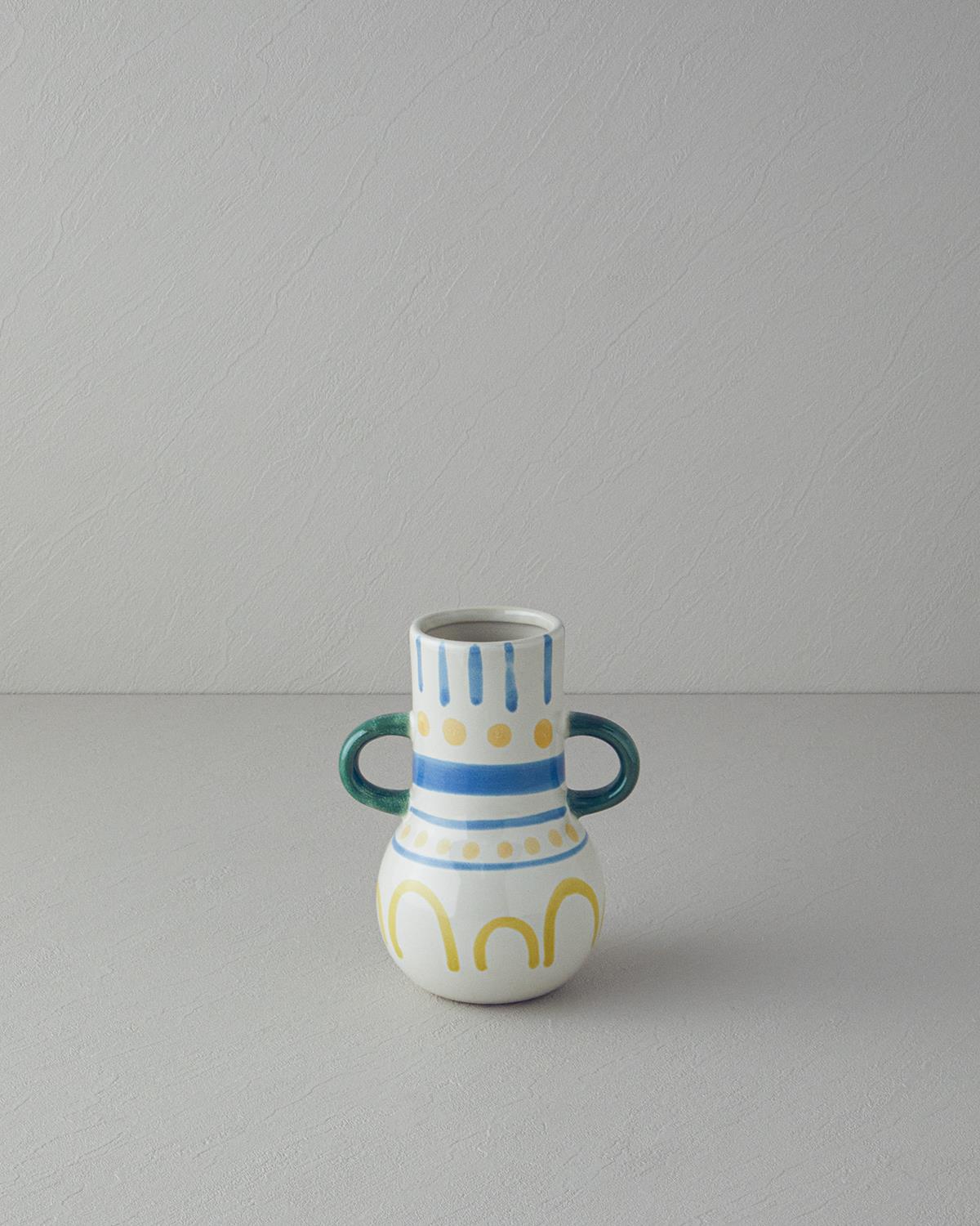 Valencia Stoneware Vazo Multicolor