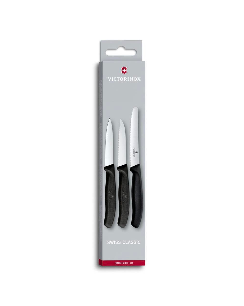Victorinox 6.7113.3 3 Parça Bıçak Seti Siyah