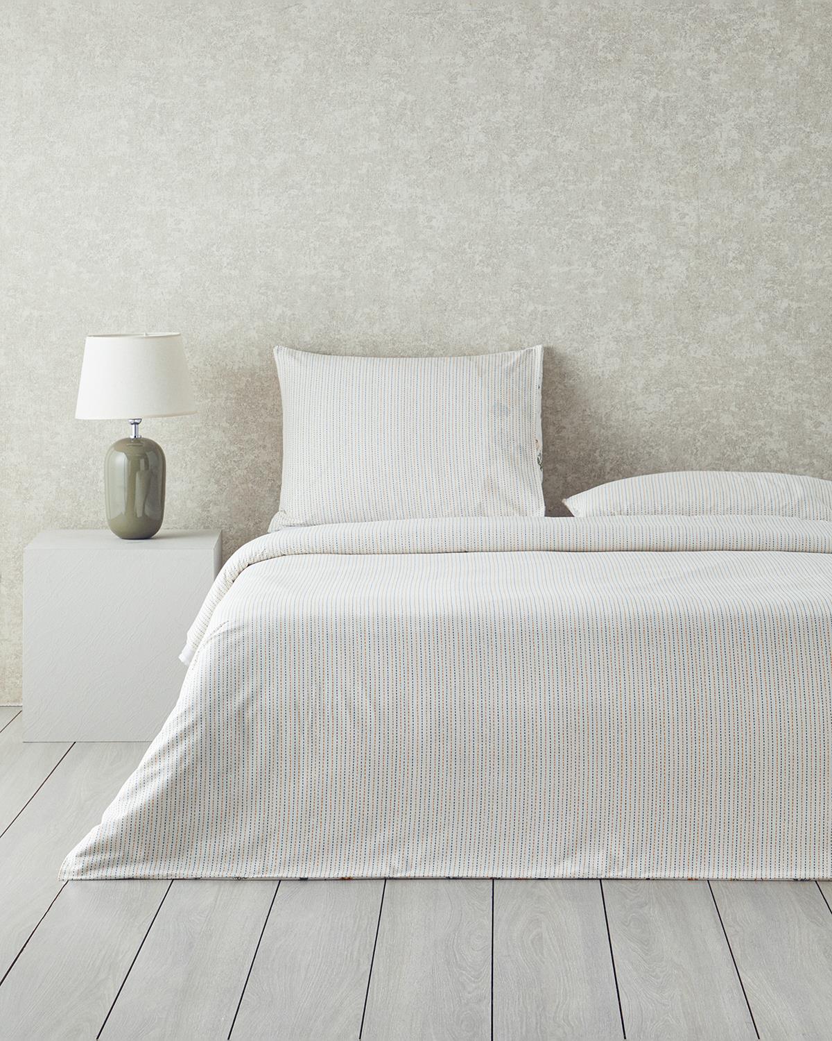Vintage Argyle Pamuklu Çift Kişilik Nevresim Seti 200x220 cm Yeşil-Sarı