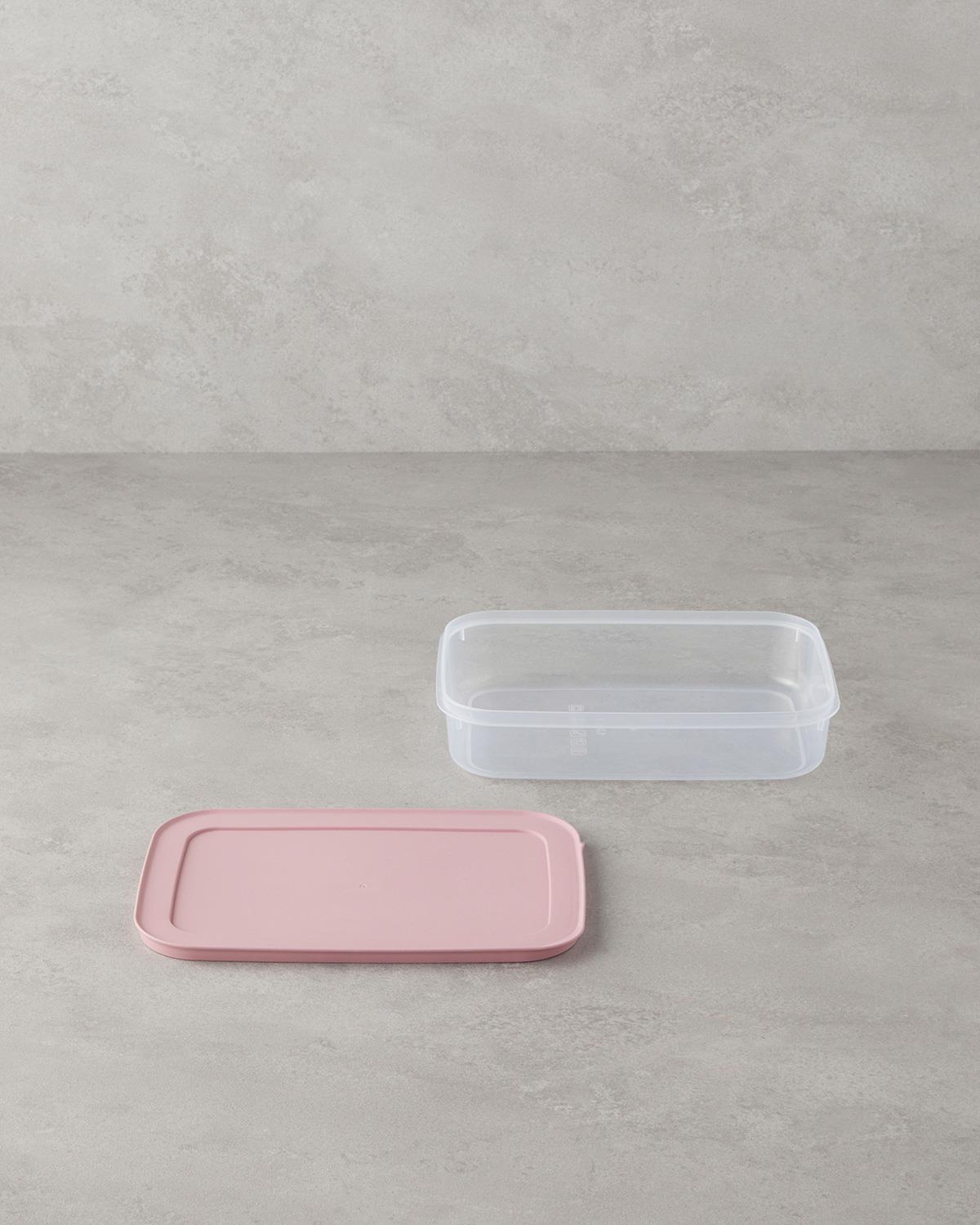 Virginie Plastik Saklama Kabı 1,3 L Pembe