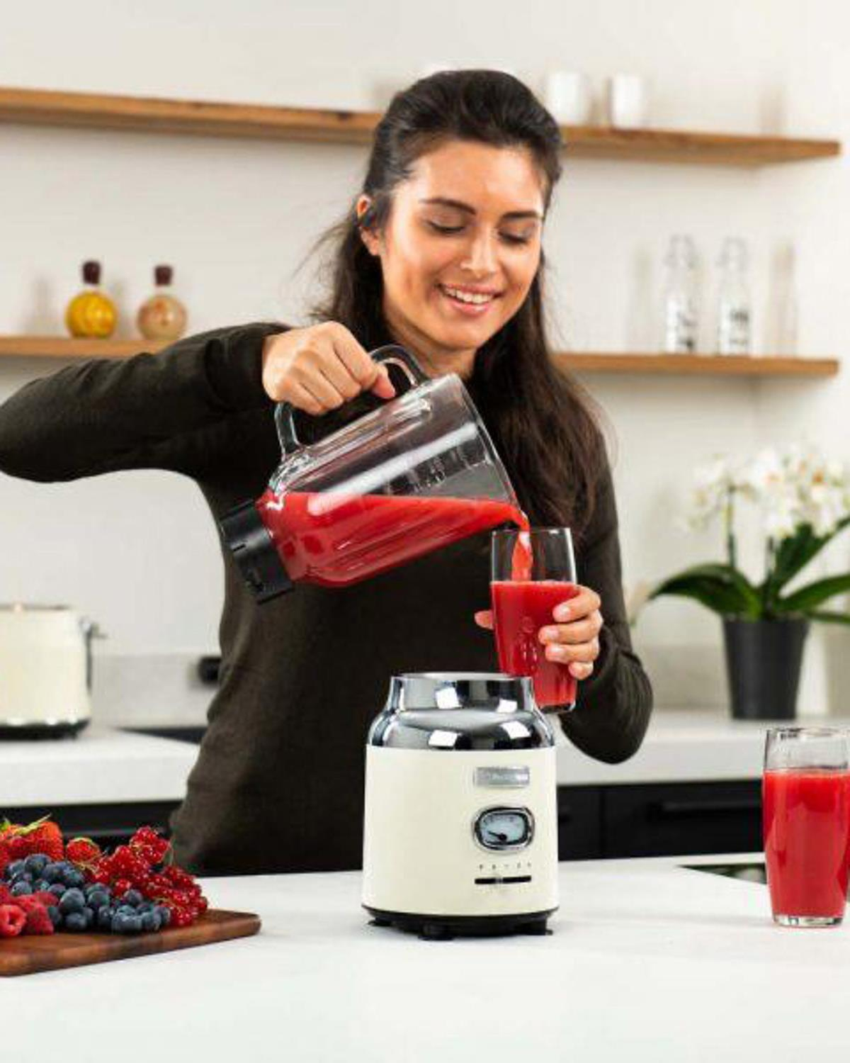 Westinghouse Retro Sürahi Blender Krem