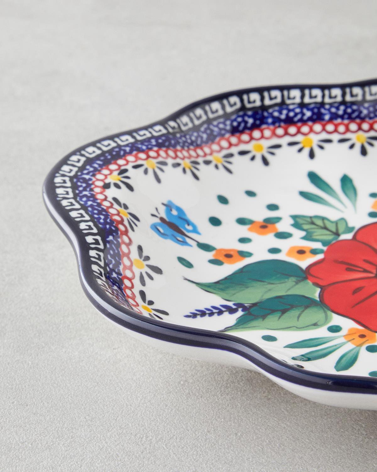 Whimsy Stoneware Kayık Tabak 35 cm Renkli