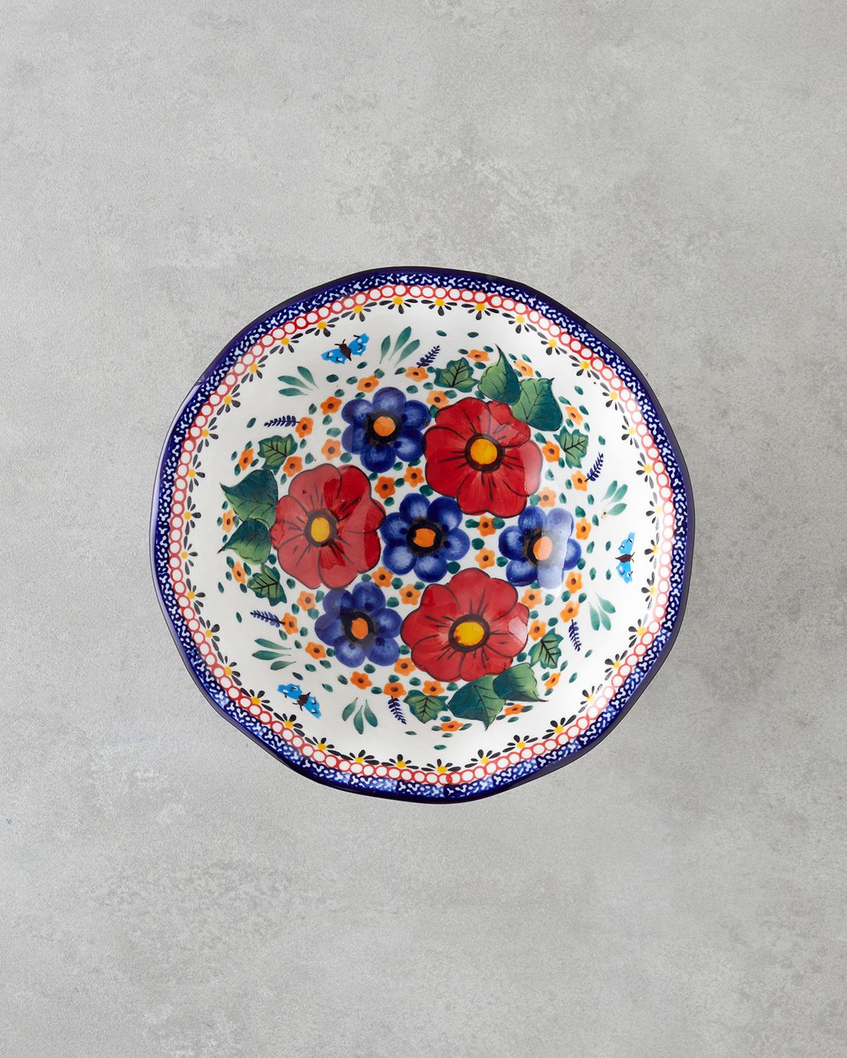 Whimsy Stoneware Sunumluk 23x23x14 Cm Renkli