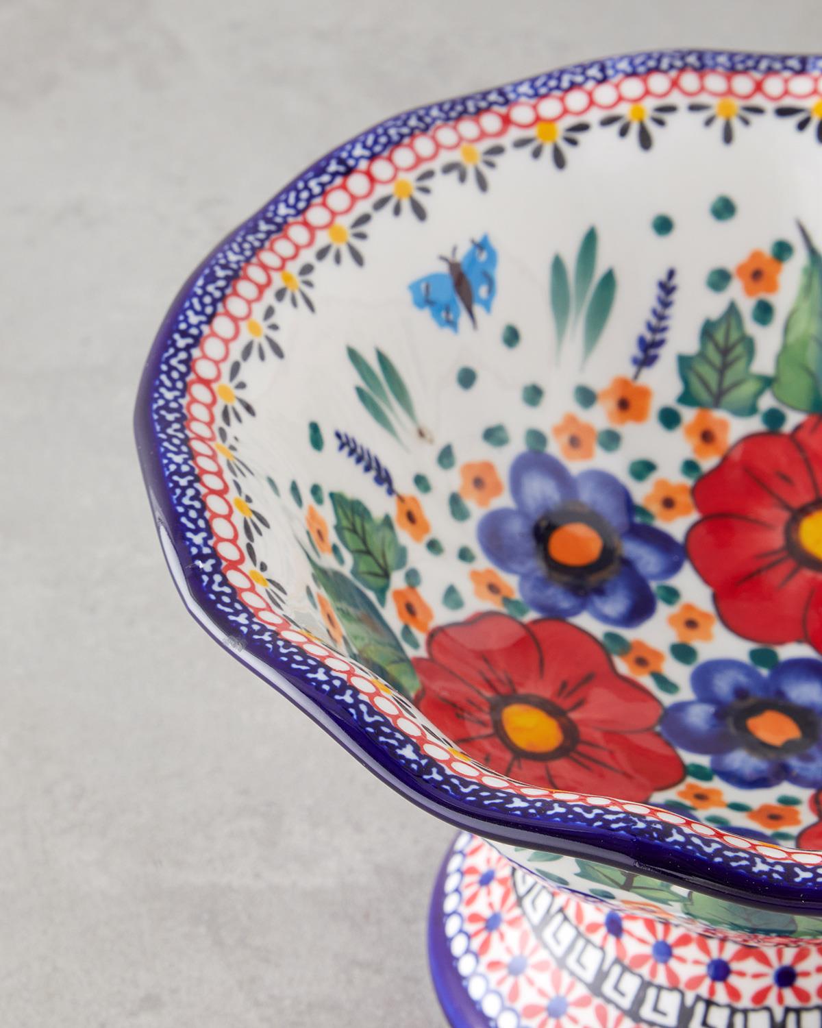 Whimsy Stoneware Sunumluk 23x23x14 Cm Renkli