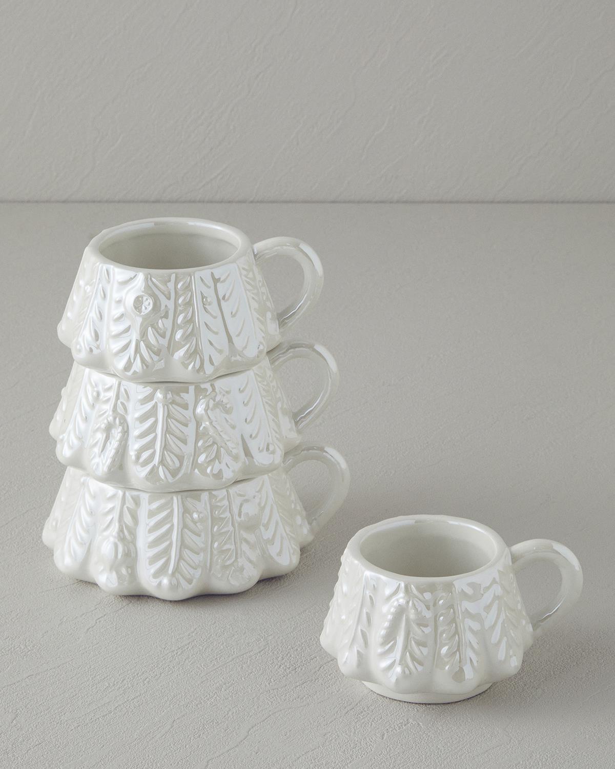 White Pine Dolomite 4'lü Kupa 153 ml-193 ml-267 ml-267 ml Beyaz