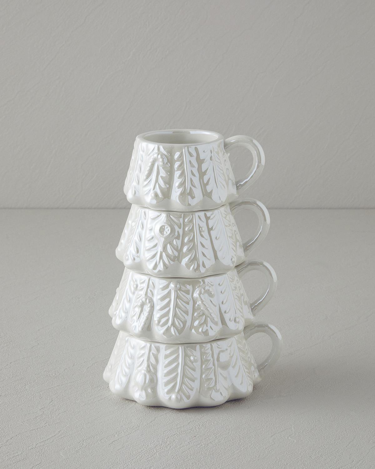 White Pine Dolomite 4'lü Kupa 153 ml-193 ml-267 ml-267 ml Beyaz