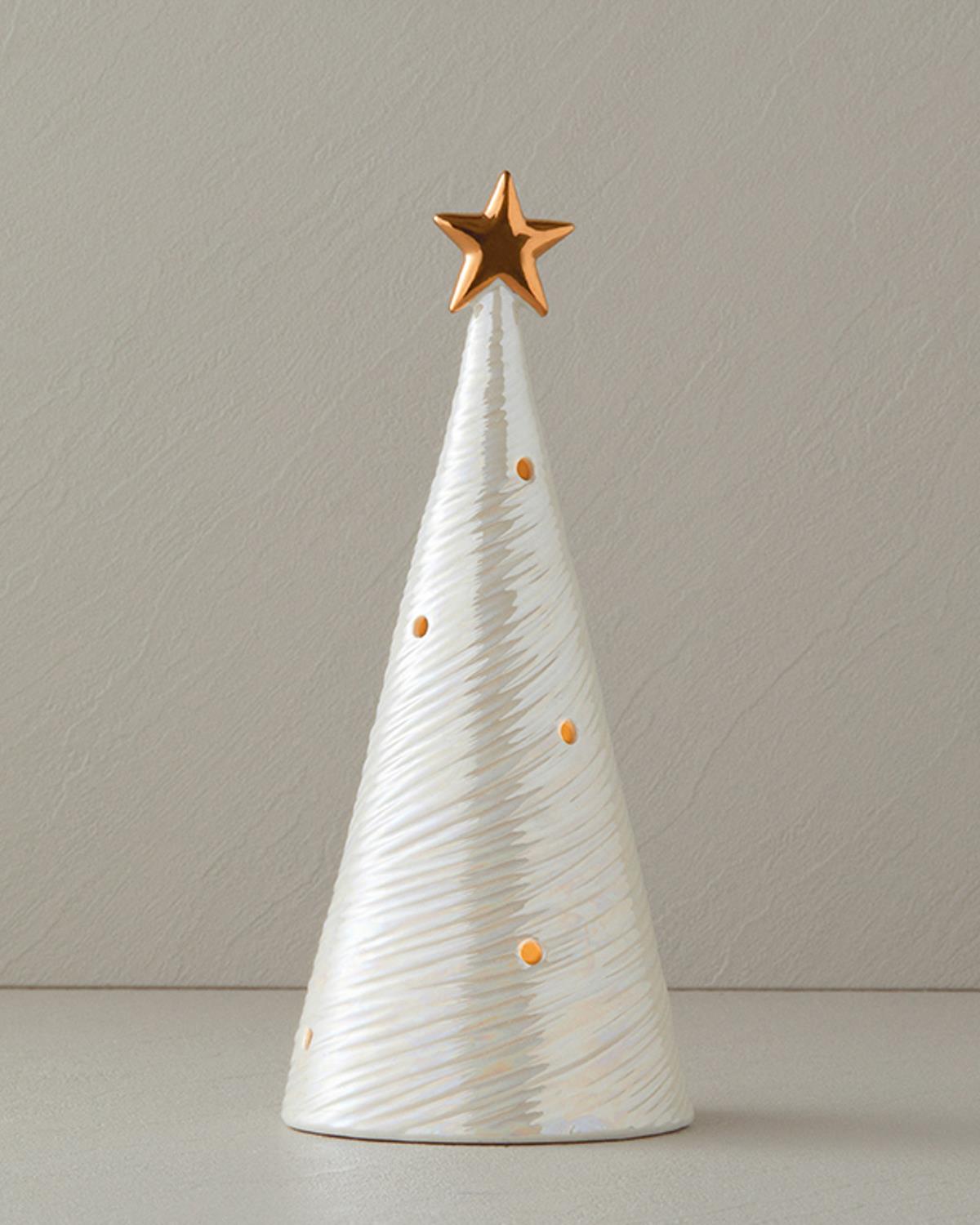 Winter Tree Stoneware Biblo Krem