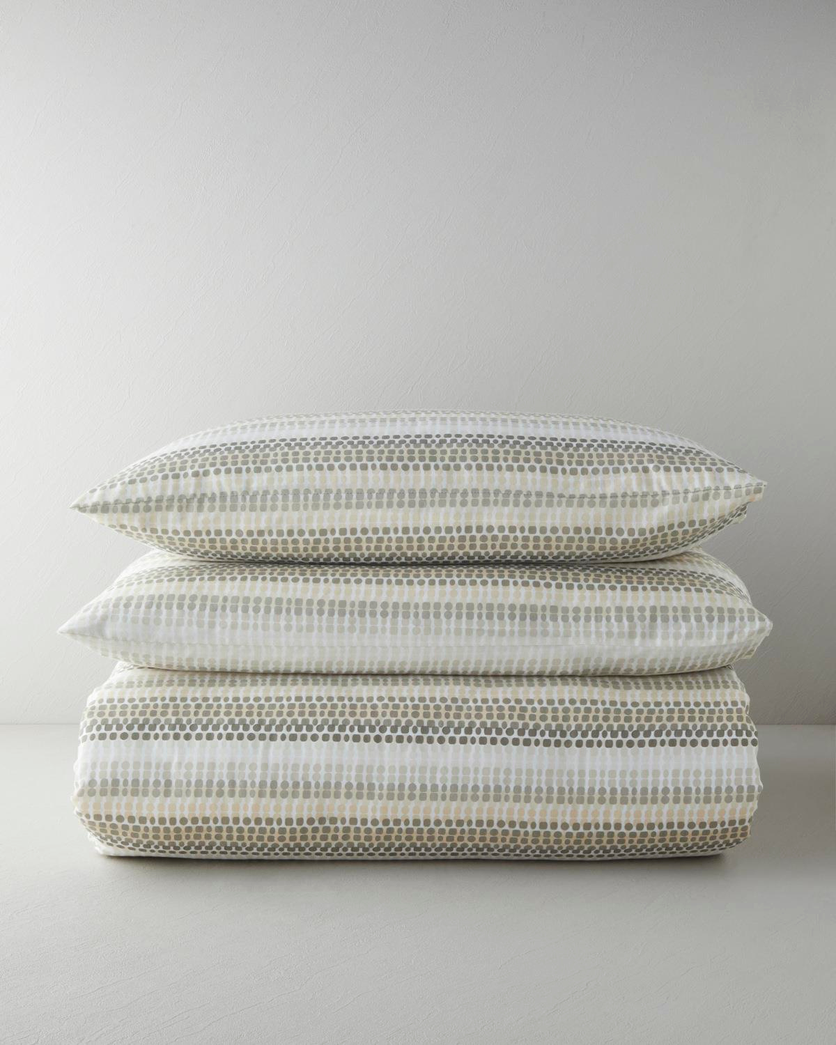 Woody Kolay Ütülenir Çift Kişilik Nevresim Seti 200x220 cm Bej-Kahverengi