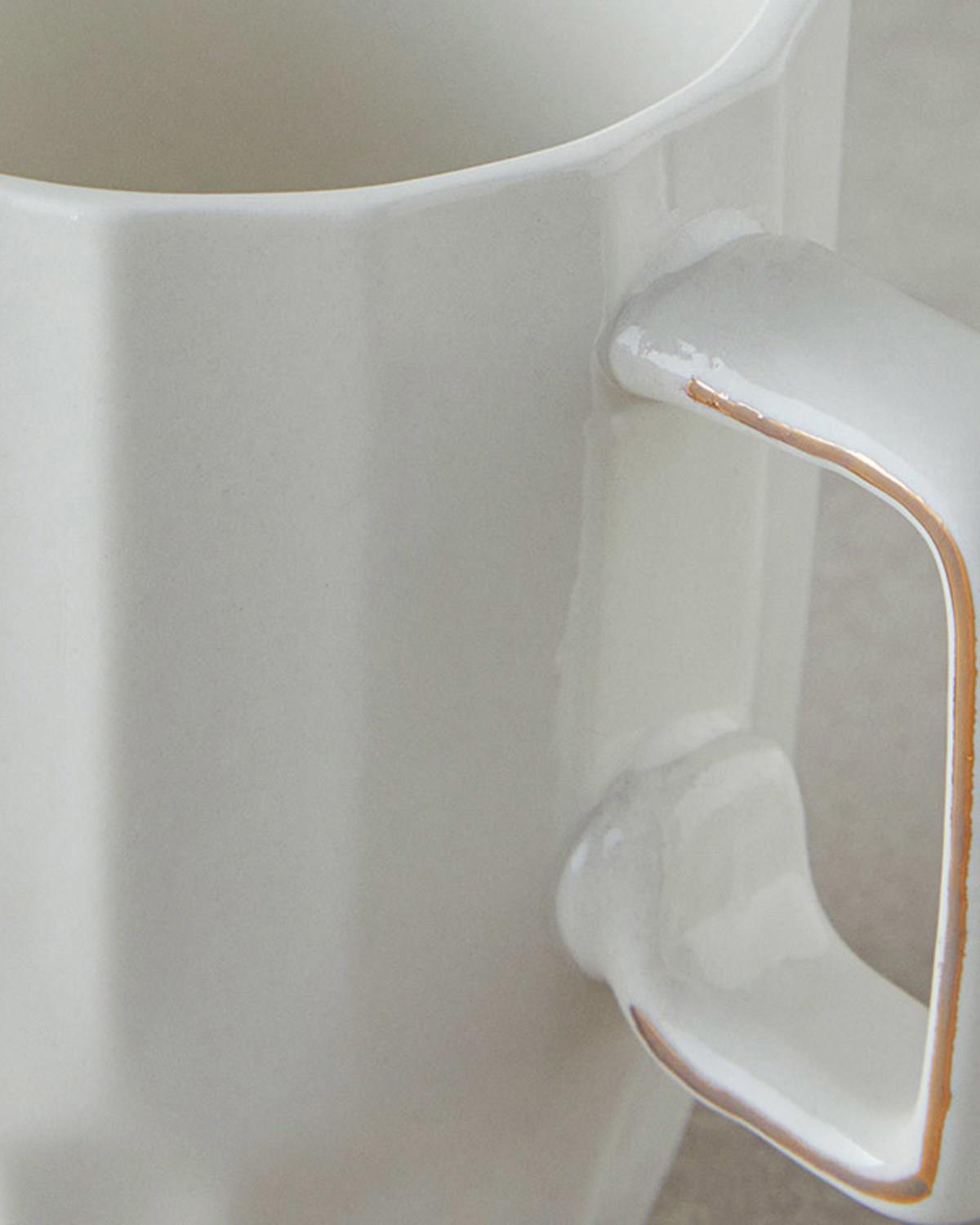 Angely New Bone China Kupa 270 ml Beyaz