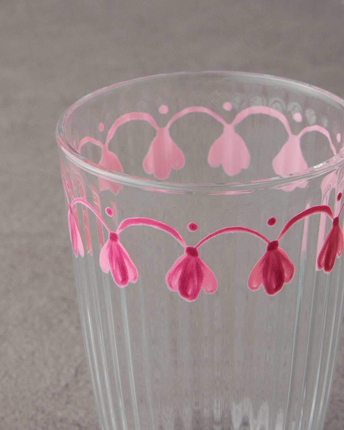Carnival Drip Cam 3'lü Bardak 395 ml Pembe