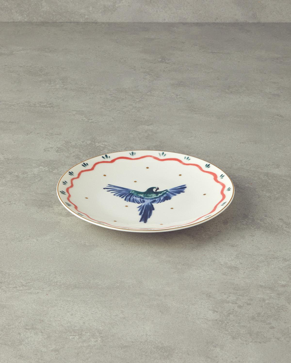 Carnival Phenix Bone Porselen Pasta Tabağı 20 cm Mavi-yeşil
