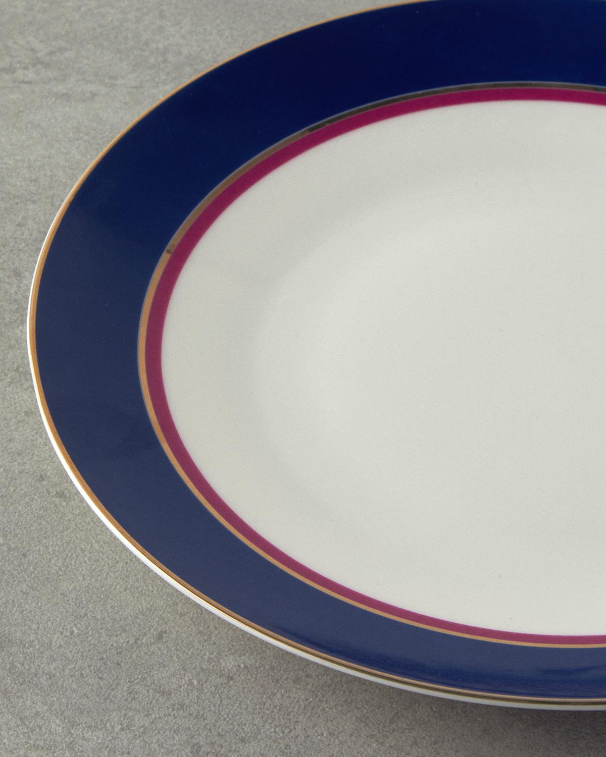 Carny Bone Porselen Servis Tabağı 25 cm Lacivert
