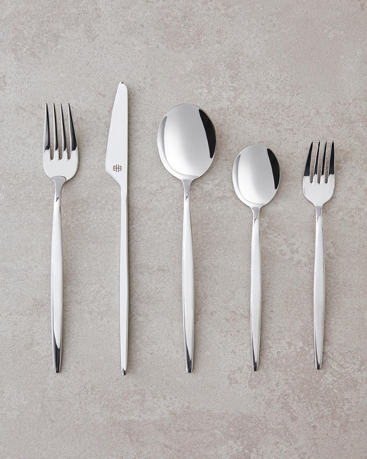 Compa 18/10 Paslanmaz Çelik Çatal Kaşık Bıçak Tk. 30 Parça 6 Kişilik Silver