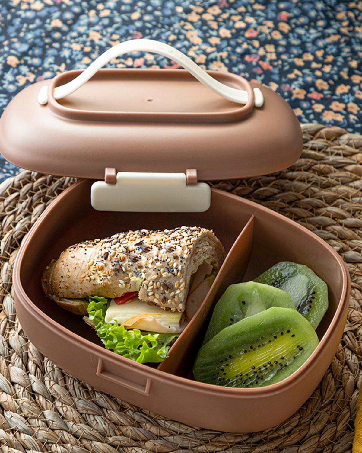 Helen Plastik Lunch Box Kahve