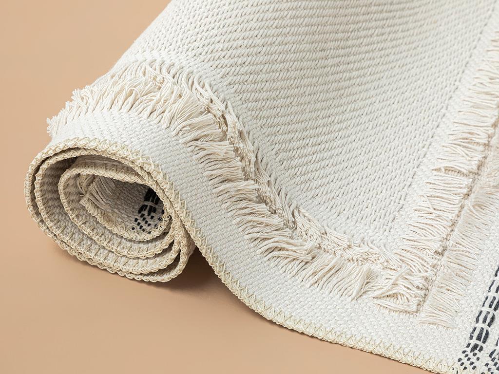 Helena Saçaklı Kilim Krem