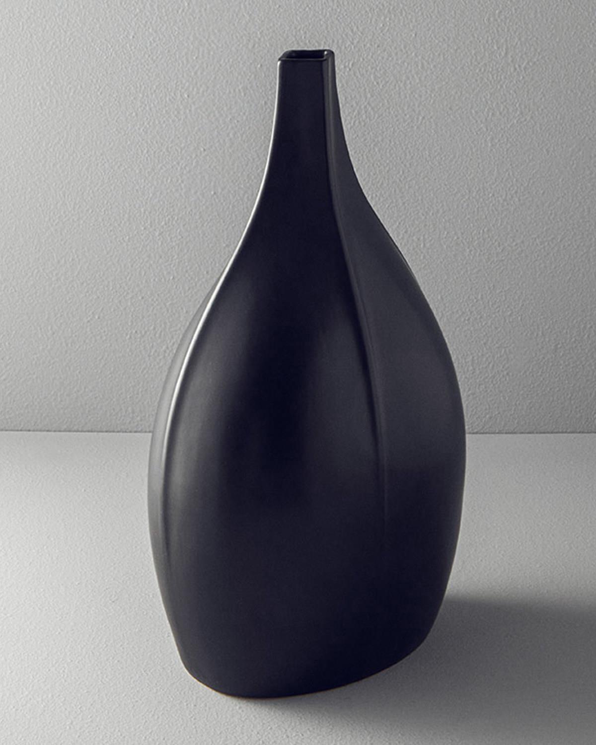 Kelsey Stoneware Vazo Siyah