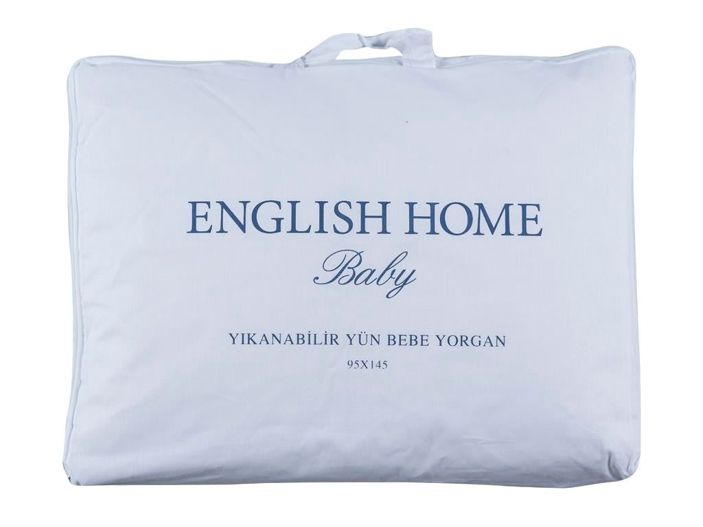 Layna Yün Bebe Yorgan Beyaz