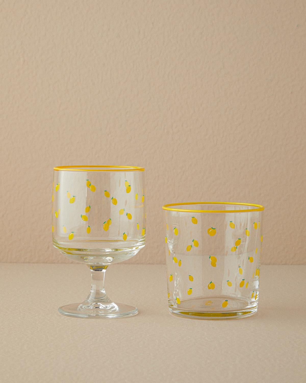 Lemon Blossom Cam 3'lü Cup Sarı