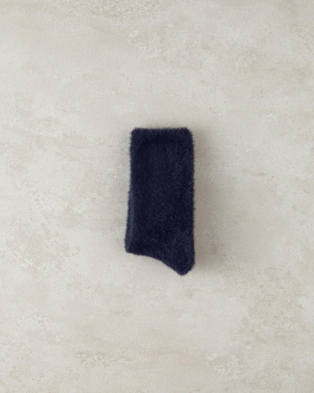 Miny Kadın Peluş Çorap Siyah