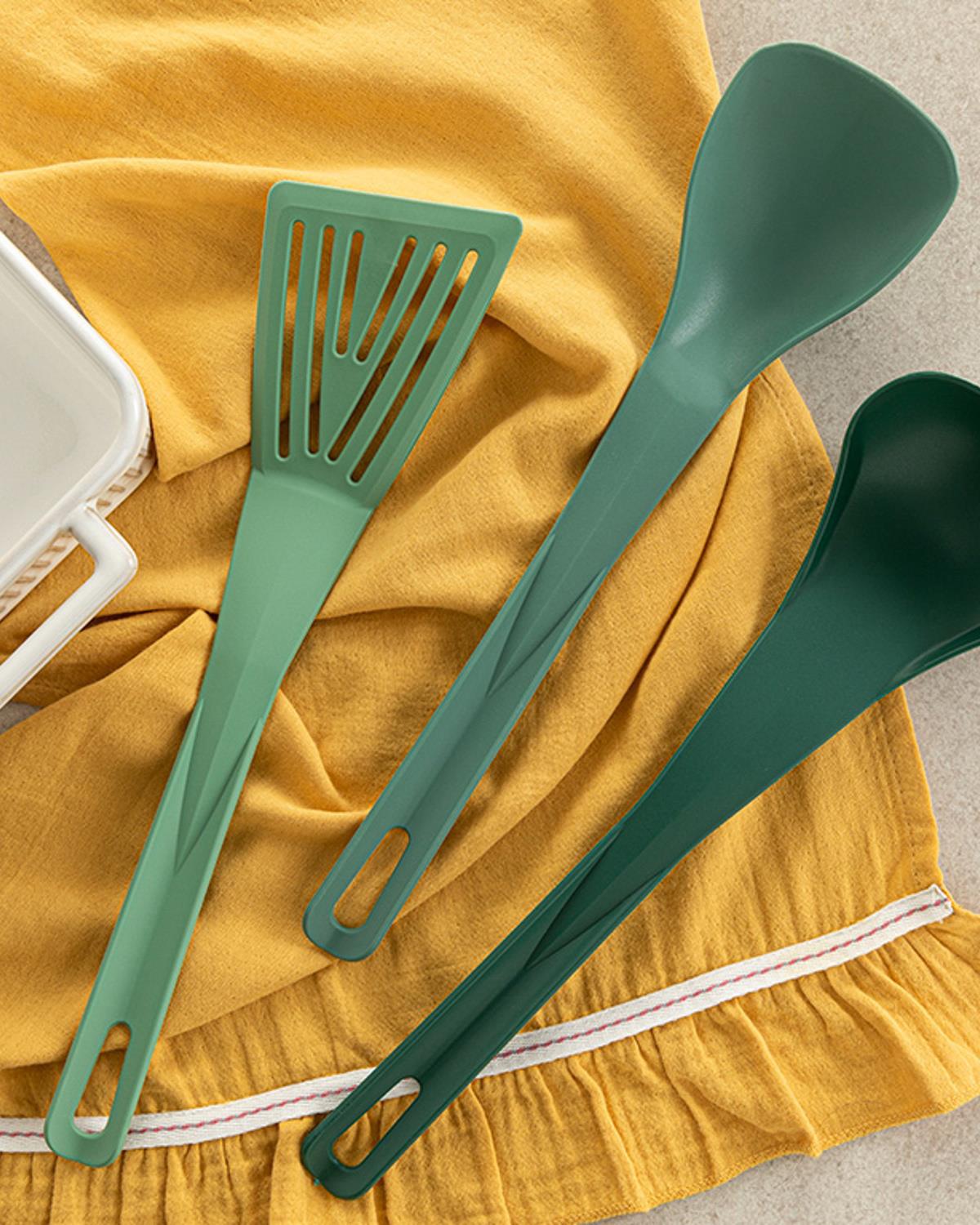 Mix Me Plastik 3 Parça Servis Seti Yeşil