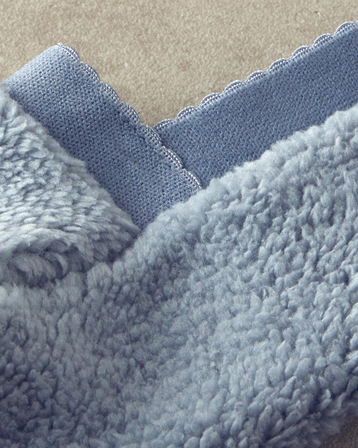 New Soft Kadın Peluş Çorap Gri
