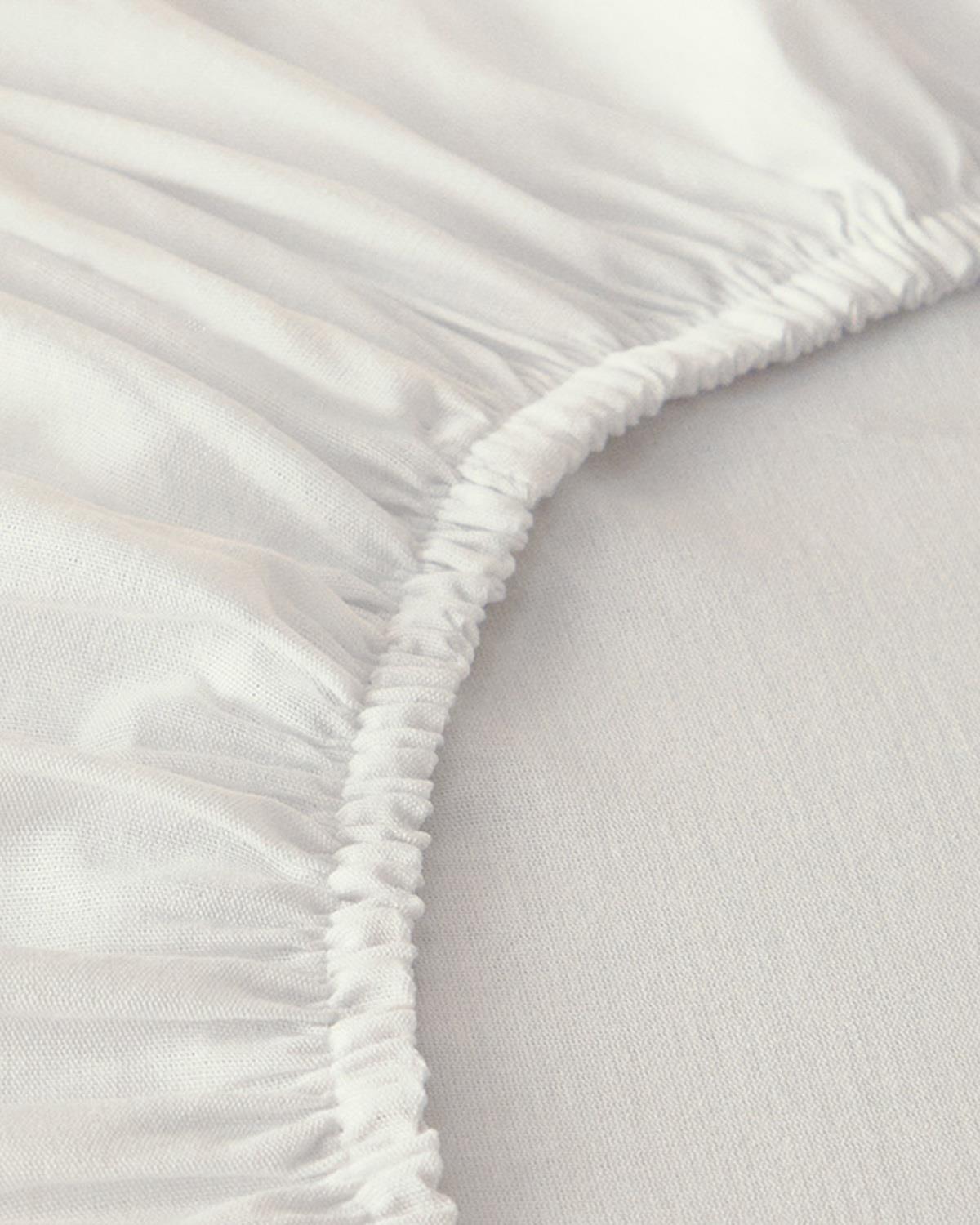 Novella Premium Soft Cotton Tek Kişilik Lastikli Çarşaf Beyaz
